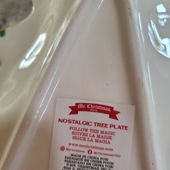Nostalgic Christmas Tree Serving Platter-NWT - Picture 3 of 4